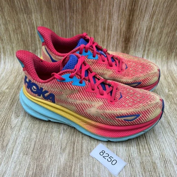 Hoka One One Clifton 9 Women's 7 B Cerise Cloudless Running Shoes 1127896 CRSCL - Picture 10 of 10